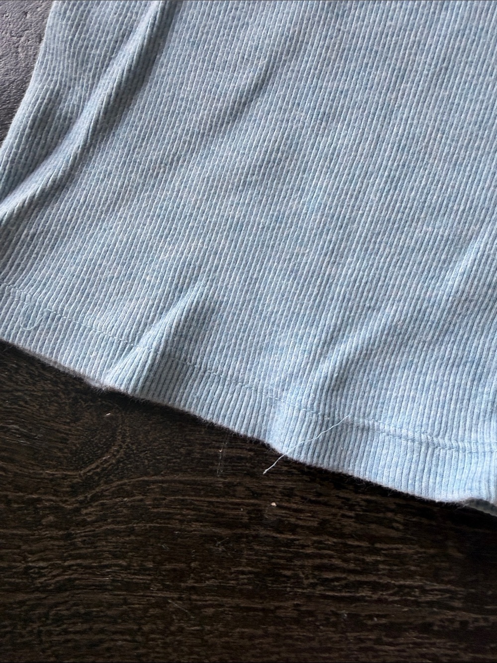 Nike Pale Blue Ribbed Racerback Tank - Picture 2 of 4